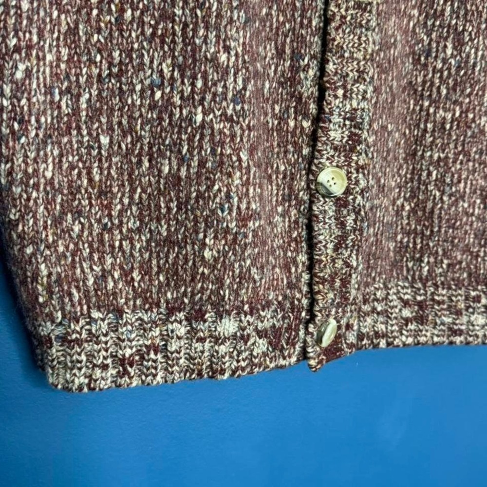 Vintage Cashmere Sweater Vest Women's Size XL Christiano Fissore Knit Brown Soft - Picture 2 of 7